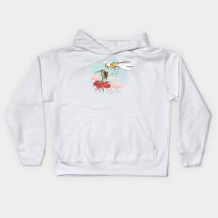 Knight fighting a dragon.... fly Kids Hoodie